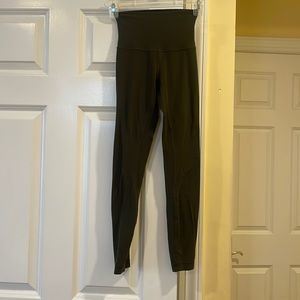 Lululemon Aligned Leggings Green Olive Size 2